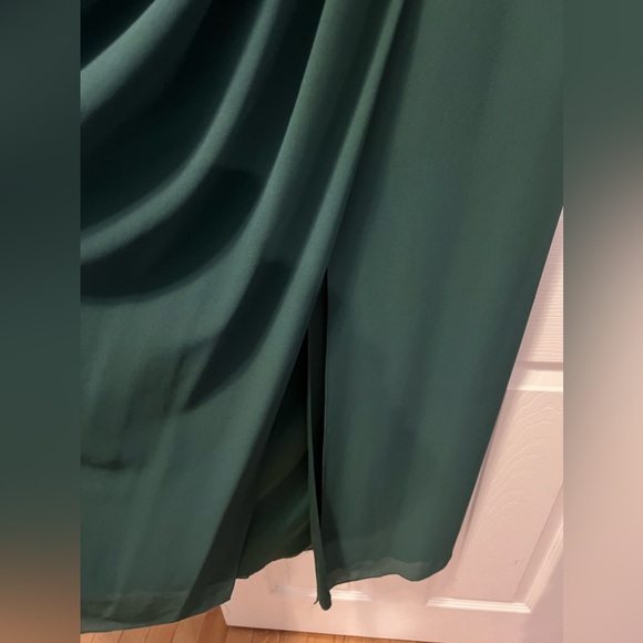 Chiffon Tank Scoop Neck Dress - Juniper - Picture 3 of 4